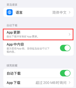 岳阳苹果15维修中心如何让iPhone15APP自动更新